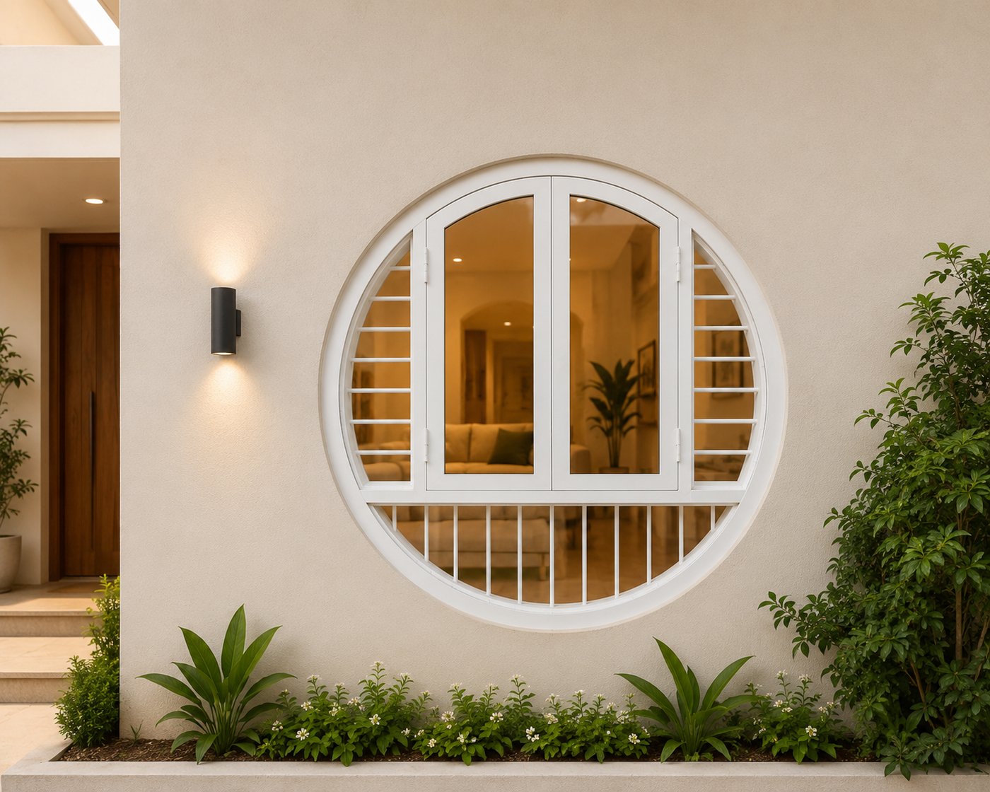 Stayfty circular steel window installation